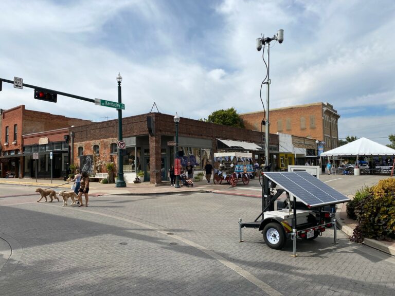 Solar Powered Surveillance trailer